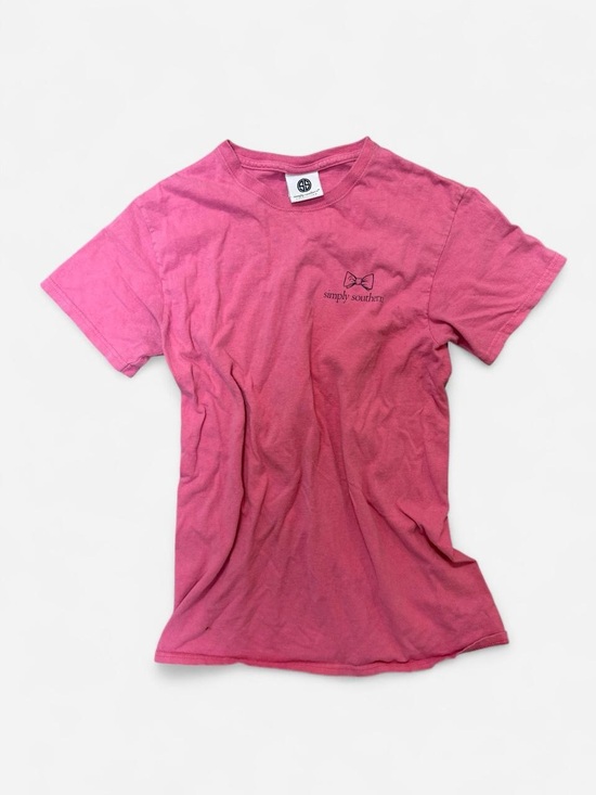 Simply Southern Tops - Simply Southern Rose Pink Short-Sleeve Logo Tee - Men